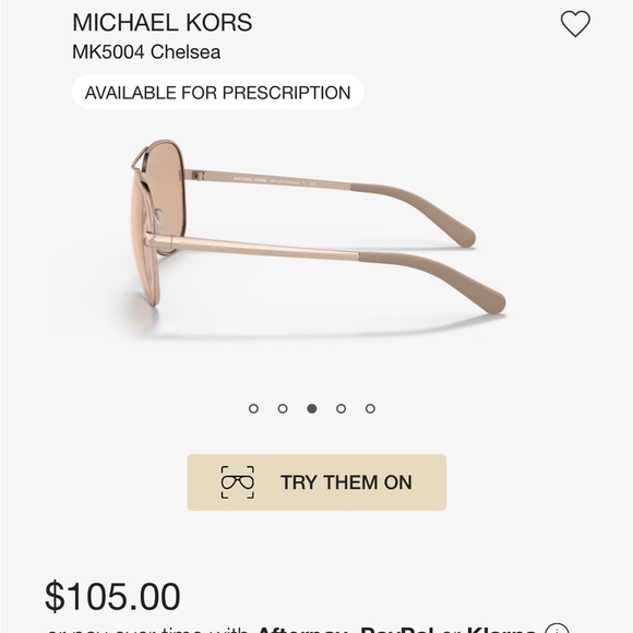Michael Kors Chelsea Rose gold sunglasses - Picture 6 of 7